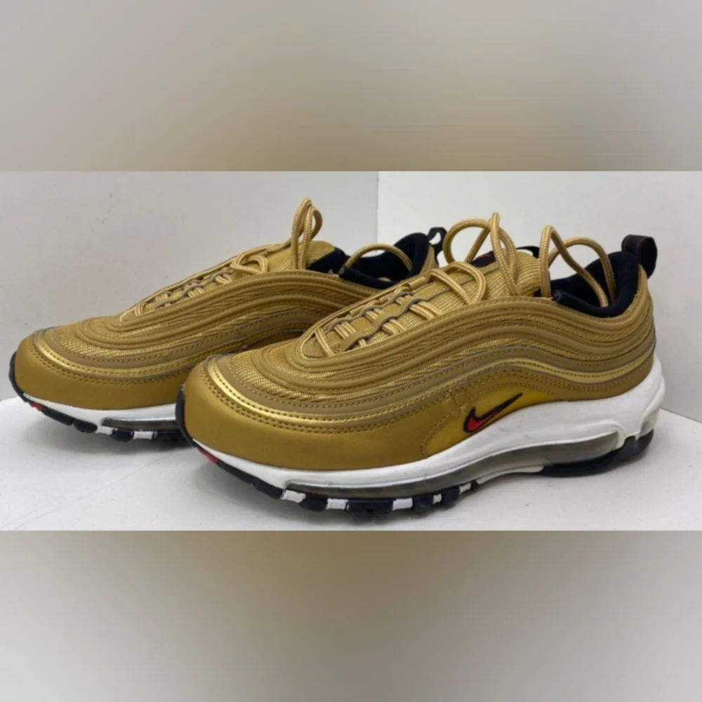 Nike Air Max 97 Correlate Metallic Gold Sneakers Women's 8 Size NIB MSRP $185 - Picture 2 of 9